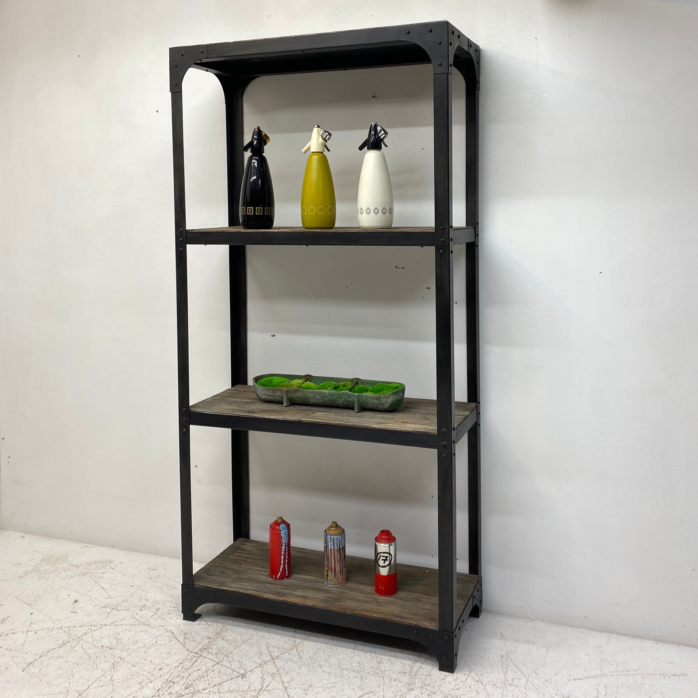 Side Of Industrial Style Shelving