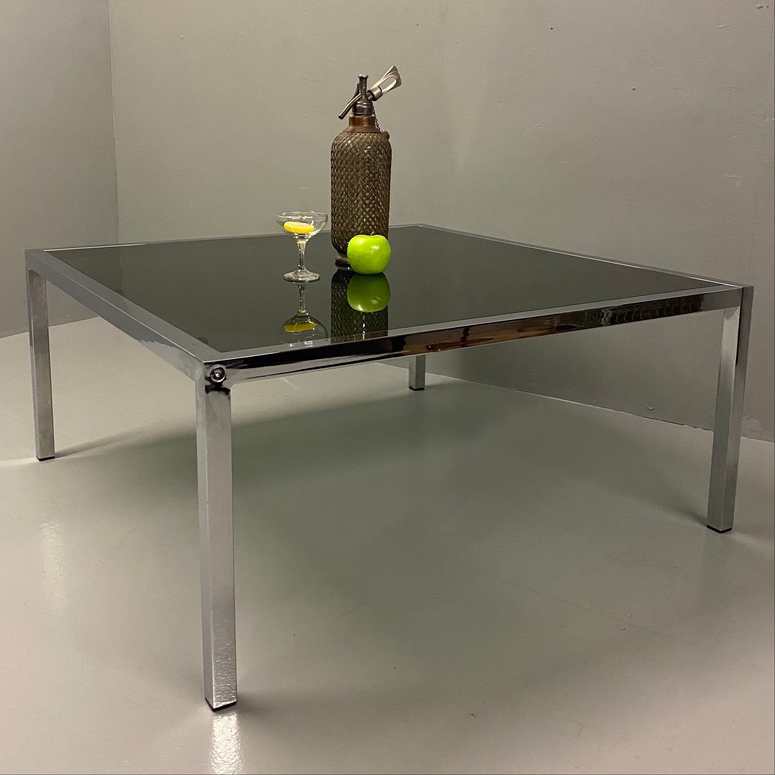 Pieff Coffee Table Glass Chrome