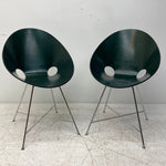 Load image into Gallery viewer, Two Green Shell Dining Chairs Eddie Harlis
