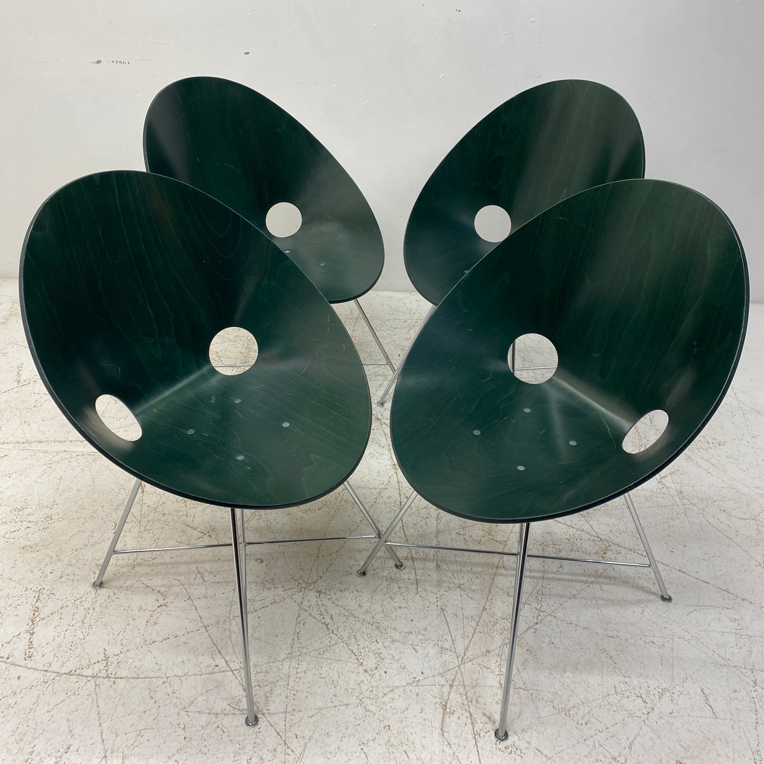 Green Shell Dining Chairs Eddie Harlis