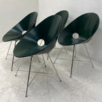 Load image into Gallery viewer, Four Green Shell Dining Chairs Eddie Harlis
