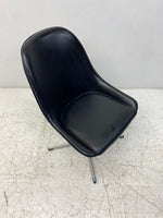 Load image into Gallery viewer, Seat Of Black Vinyl Swivel Chairs
