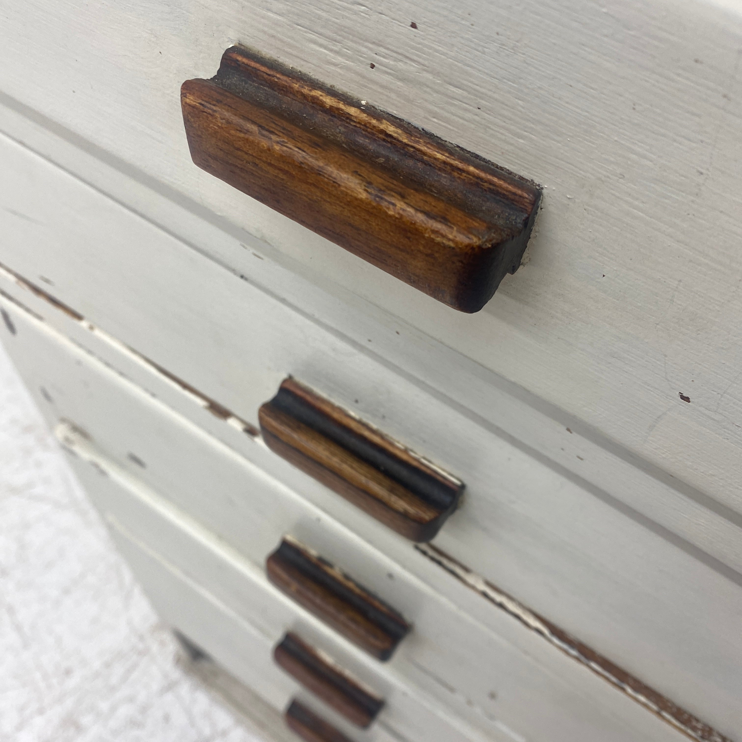 Pine Handles Vintage Chest Of Drawers