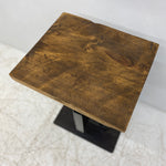 Load image into Gallery viewer, Reclaimed Top Industrial Plant Stand Side Table 
