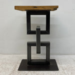 Load image into Gallery viewer, Front Industrial Plant Stand Side Table 

