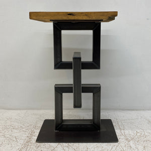 Front Industrial Plant Stand Side Table 