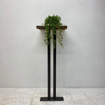 Load image into Gallery viewer, Front Of ndustrial Plant Stand Poseur Table Media 1 of 6
