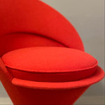Load image into Gallery viewer, Red Wool Panton Seat
