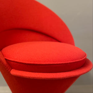 Red Wool Panton Seat