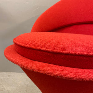 Red wool Chair Seat