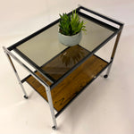 Load image into Gallery viewer, Midcentury Rosewood Bar Trolley
