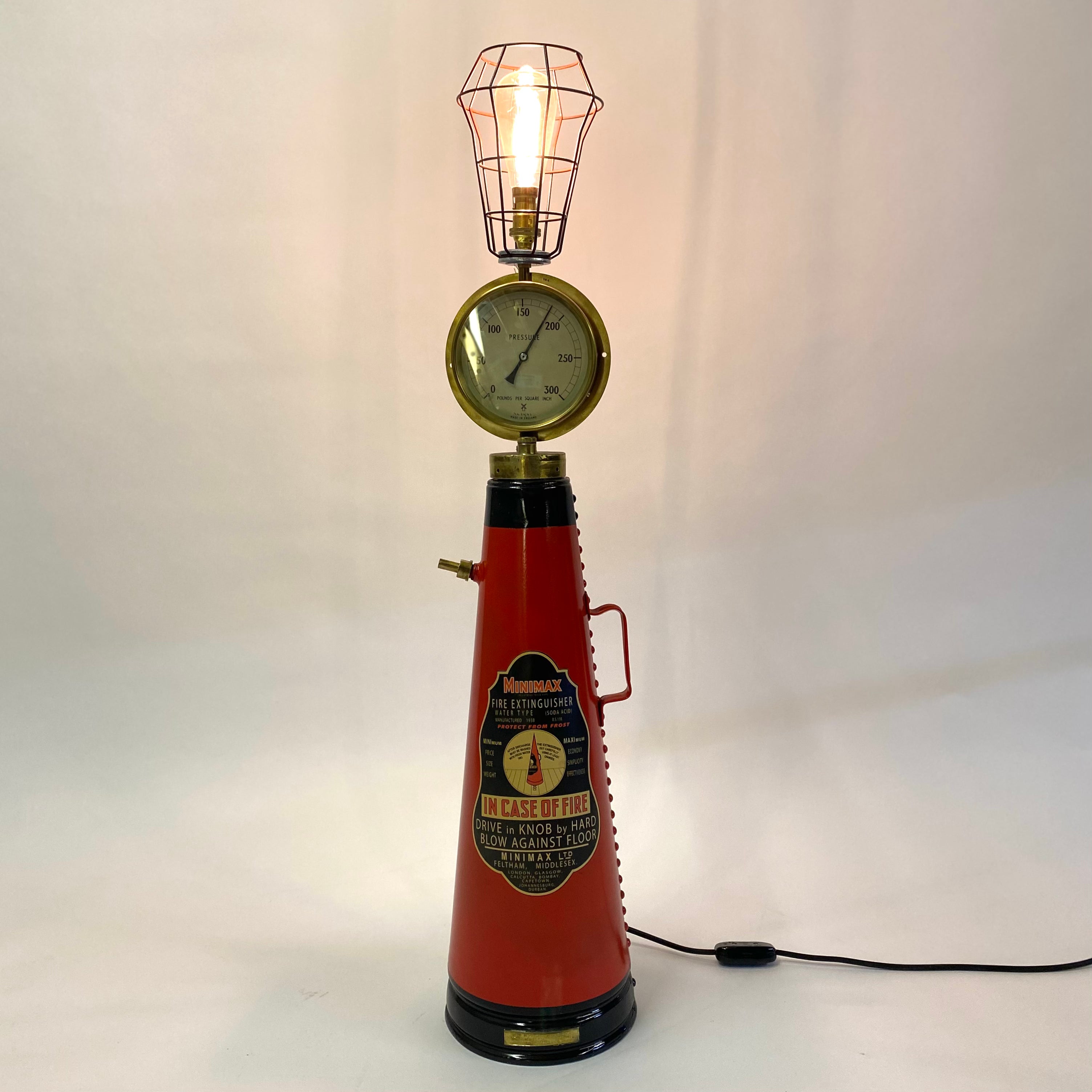 Fire Extinguisher Lamp On