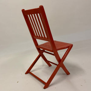 Back Vintage Red Chair