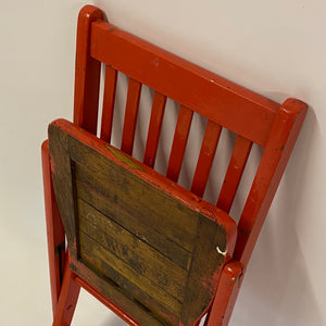 Folden Red Chair