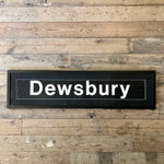 Load image into Gallery viewer, Vintage bus blind &#39;Dewsbury&#39; Framed
