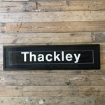 Load image into Gallery viewer, Vintage bus blind &#39;Thackley&#39; Framed
